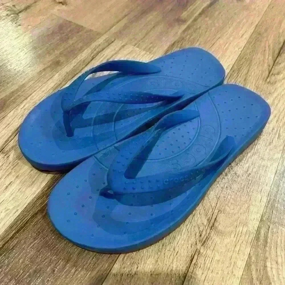 Blue Crocs Flip Flops - Picture 3 of 6